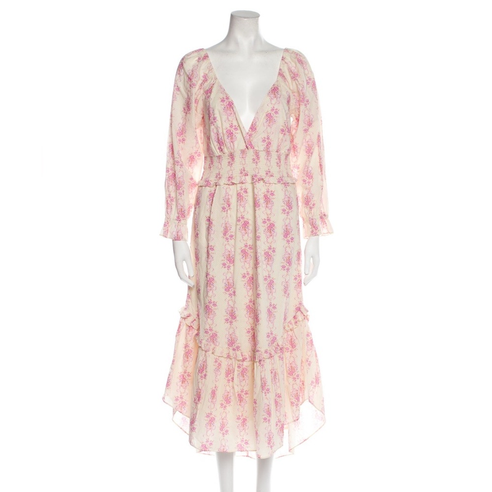 Loveshack Fancy A-line Floral Print Dress